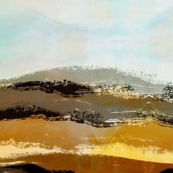 Landscape in Ocher and Black II | Obraz na stenu