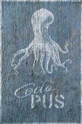 Octopus on Blue | Obraz na stenu