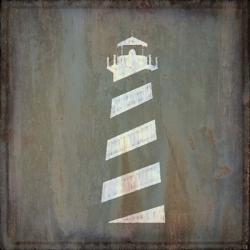 Rusty Sign Lighthouse | Obraz na stenu