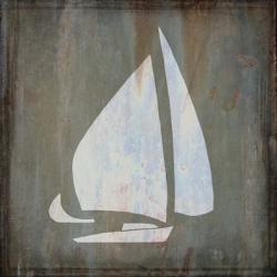 Rusty Sign Sailboat | Obraz na stenu