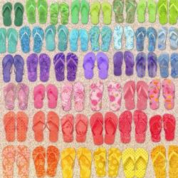 Rainbow Flipflops | Obraz na stenu