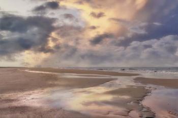 Beach with Cloudy Sky | Obraz na stenu