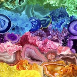 Rainbow of Crystals and Geodes | Obraz na stenu