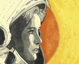 Lady Astronaut | Obraz na stenu
