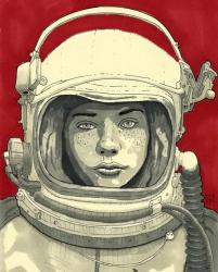 Lady Cosmonaut | Obraz na stenu