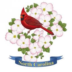 State Bird And Flower NC | Obraz na stenu