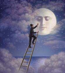 Man With Moon | Obraz na stenu