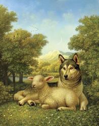 Wolf Lies Down With The Lamb | Obraz na stenu