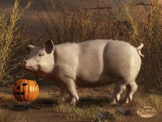 Halloween Pig | Obraz na stenu