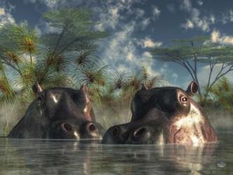 Hippos Coming To Get You | Obraz na stenu