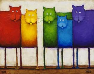 Rainbow Cats | Obraz na stenu