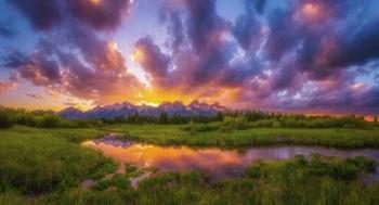 Grand Sunset in the Tetons | Obraz na stenu