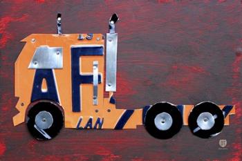 Semi Truck License Plate Art | Obraz na stenu