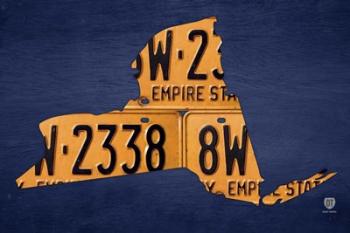 New York License Plate Map | Obraz na stenu