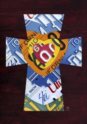 License Plate Art Heart Cross | Obraz na stenu