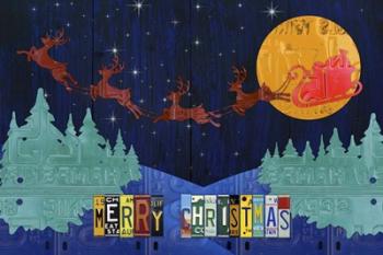 Santa Sleigh - Merry Christmas | Obraz na stenu