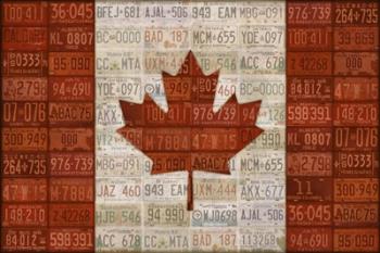 Canada License Plate Flag | Obraz na stenu