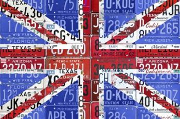 Uk Flag License Plate | Obraz na stenu