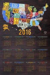 2016 Calendar | Obraz na stenu