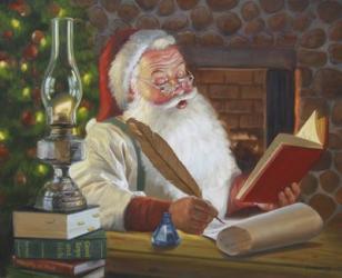 Santa Making A List | Obraz na stenu