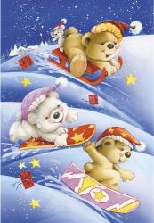 Bears Snow and Holiday Gifts | Obraz na stenu