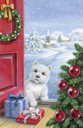Puppy Watching Christmas Gifts | Obraz na stenu