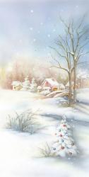 Christmas Snow In The Village | Obraz na stenu