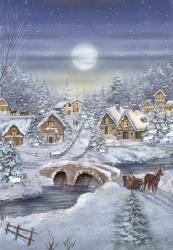 Holiday Village Horse and Sleigh | Obraz na stenu