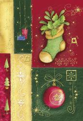 Holiday Sock and Christmas Ornament | Obraz na stenu