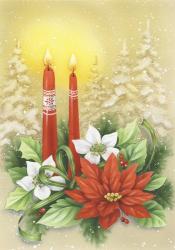 Red Holiday Candles | Obraz na stenu