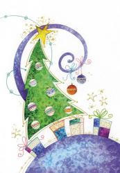 Christmas Tree and Purple World | Obraz na stenu