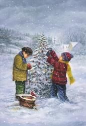 Christmas Tree Kid Check | Obraz na stenu