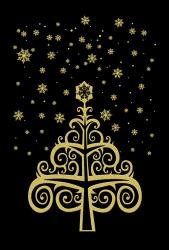 Black and Gold Holiday Tree | Obraz na stenu
