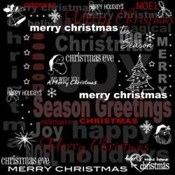 Seasons Greetings Christmas Text | Obraz na stenu