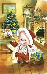 Little Pig Christmas | Obraz na stenu