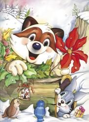 Fox and Forest Christmas | Obraz na stenu