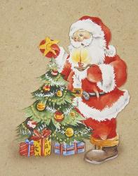 Santa's Christmas Tree Star | Obraz na stenu