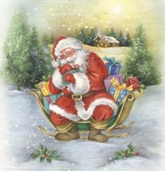 Santa's Christmas Sleigh Gift Count | Obraz na stenu