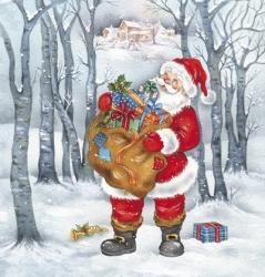 Santa Holding The Bag | Obraz na stenu