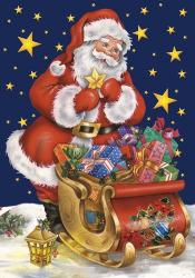 Santa's Gifts And Stars | Obraz na stenu
