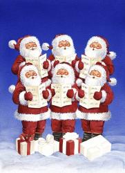 Caroling Santas | Obraz na stenu