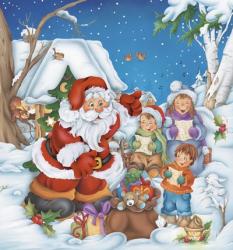 Santa Directs The Carolers | Obraz na stenu
