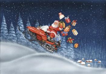 Santa's Snowmobile | Obraz na stenu