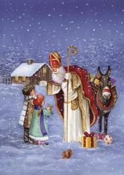 Saint Nicholas And The Children | Obraz na stenu