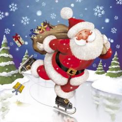 Santa's Skating This Christmas | Obraz na stenu