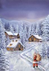 Santa's Wintery Road Ahead | Obraz na stenu