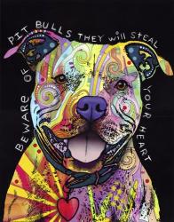 Beware of Pit Bulls | Obraz na stenu