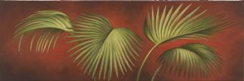 Palms On Burgundy 2 | Obraz na stenu