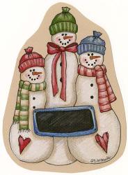 Three Snowmen | Obraz na stenu