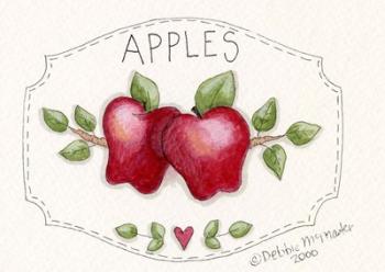2 Apples On Vine | Obraz na stenu